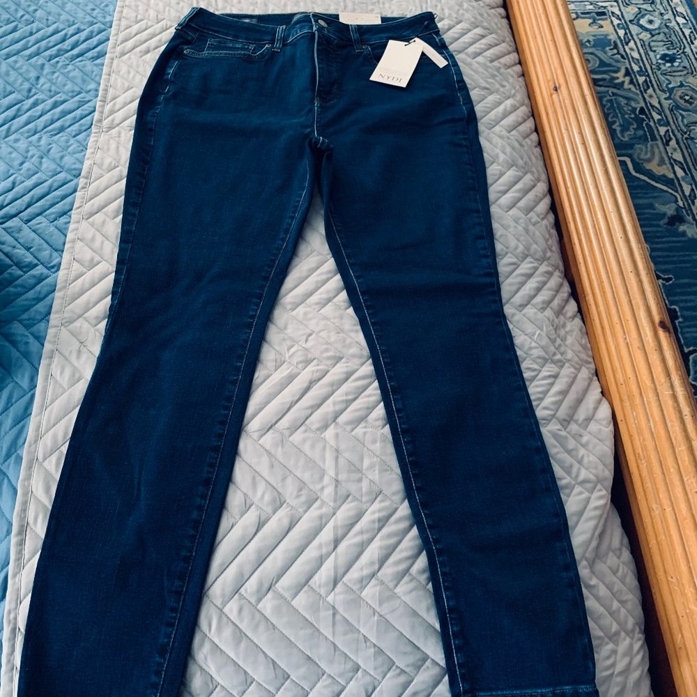 NYDJ - Blue Denim AMI Skinny Jeans - Size 12